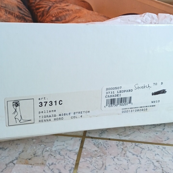 Vintage CASADEI BOOTS, Size 7 B stretch upper - Tiger Print...Rare Style - Picture 9 of 15